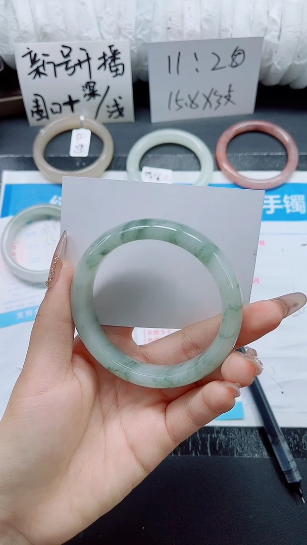 石英质玉手镯未镶嵌0159-圈口62