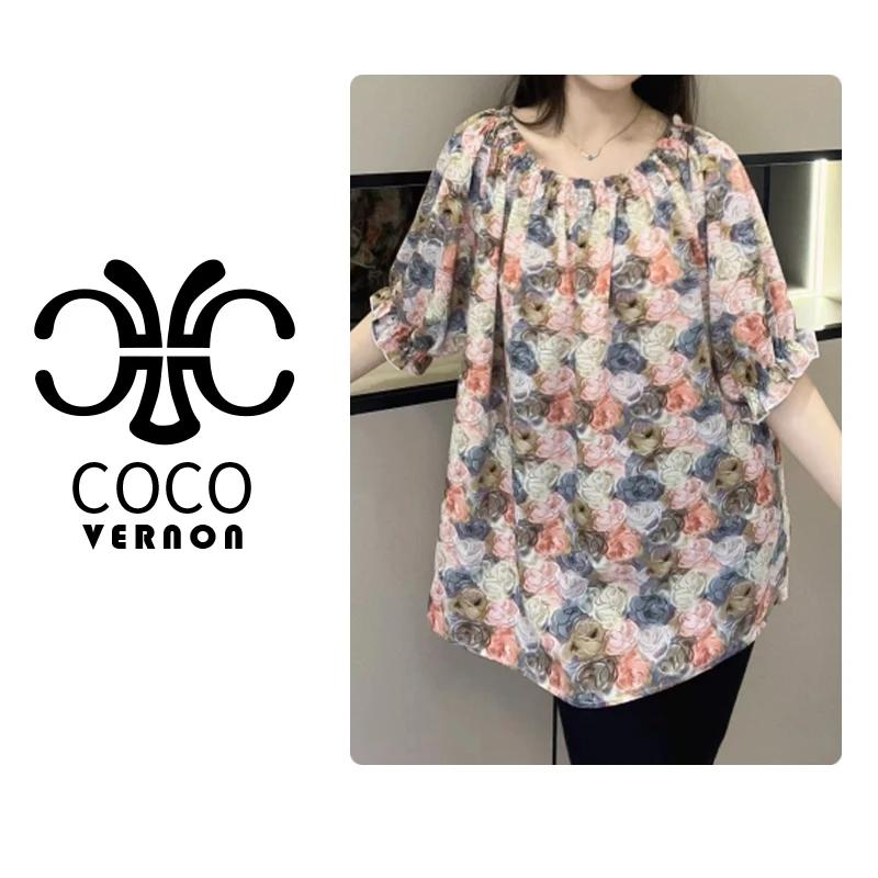 【中環专享品牌清-S】夏季新款玫瑰庄园大码女装款Q24BS1682