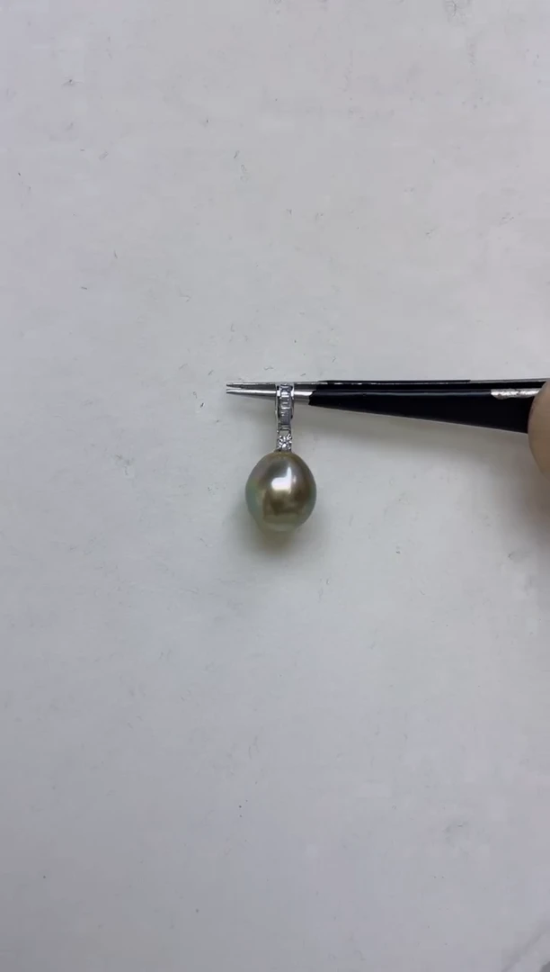 14K金镶嵌颈饰海水珍珠