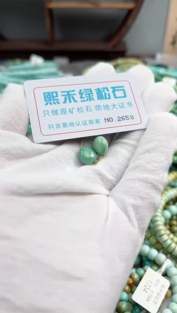 未镶嵌绿松石松石2650