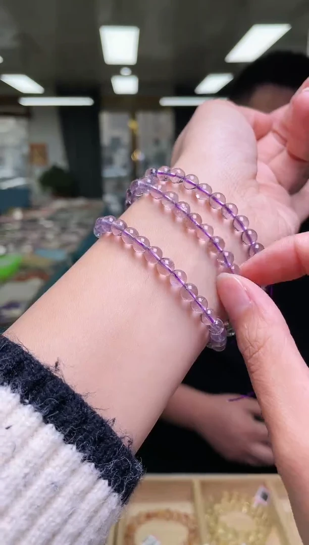 未镶嵌手链烟晶6±/222【