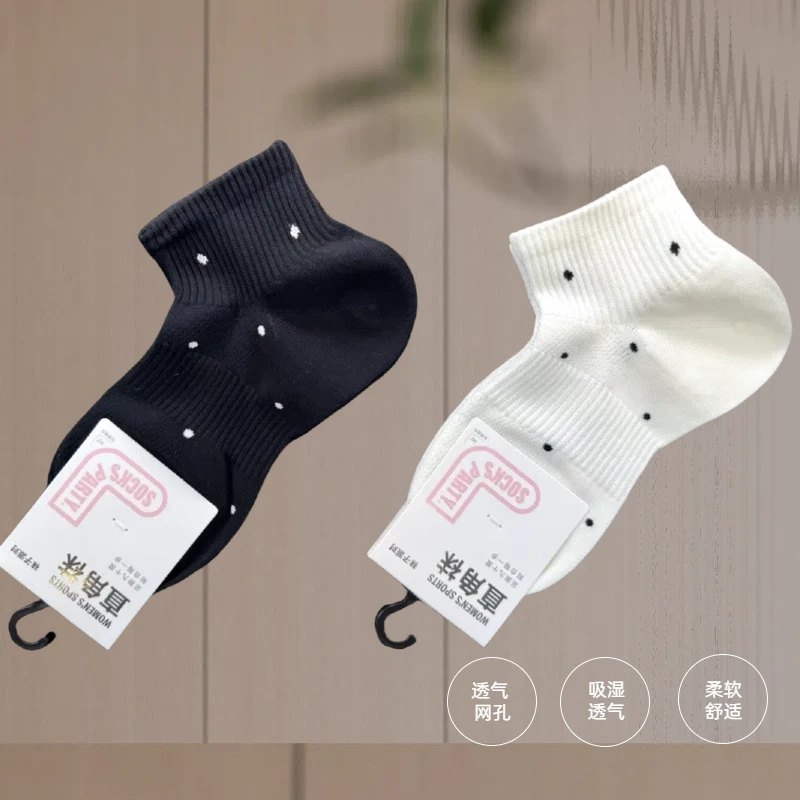 直角女袜精梳棉多彩春夏款透气舒适夏季薄款短筒浅口