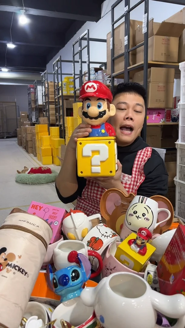 【闪购商品】杯马里奥问号罐一套