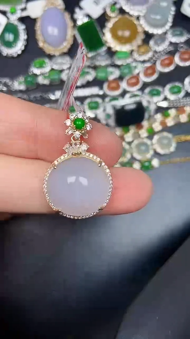 银S925镶嵌戒指翡翠2400