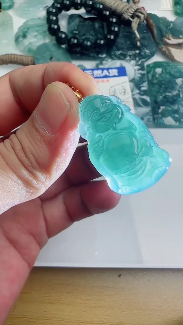 翡翠未镶嵌颈饰多样性随机发其一