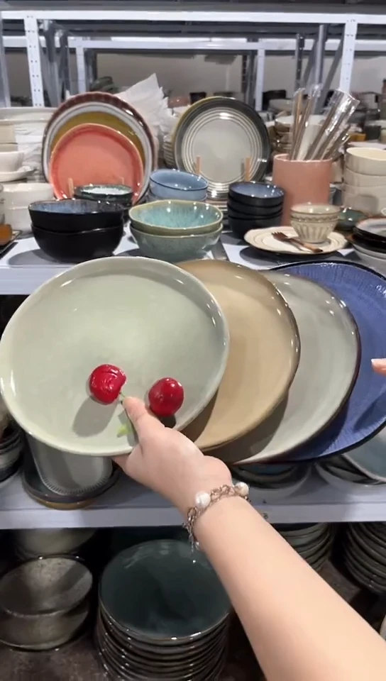【闪购商品】瓷片外贸尾货瑕疵满20包邮X4 小盘组合