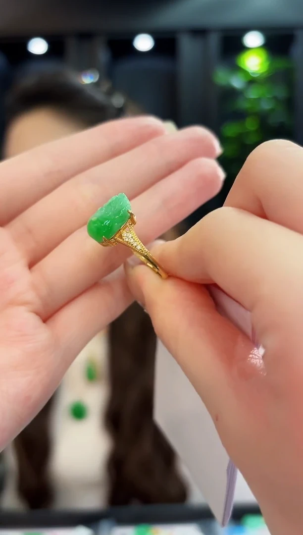 未镶嵌戒指翡翠 缅料A货/支持复检/一件