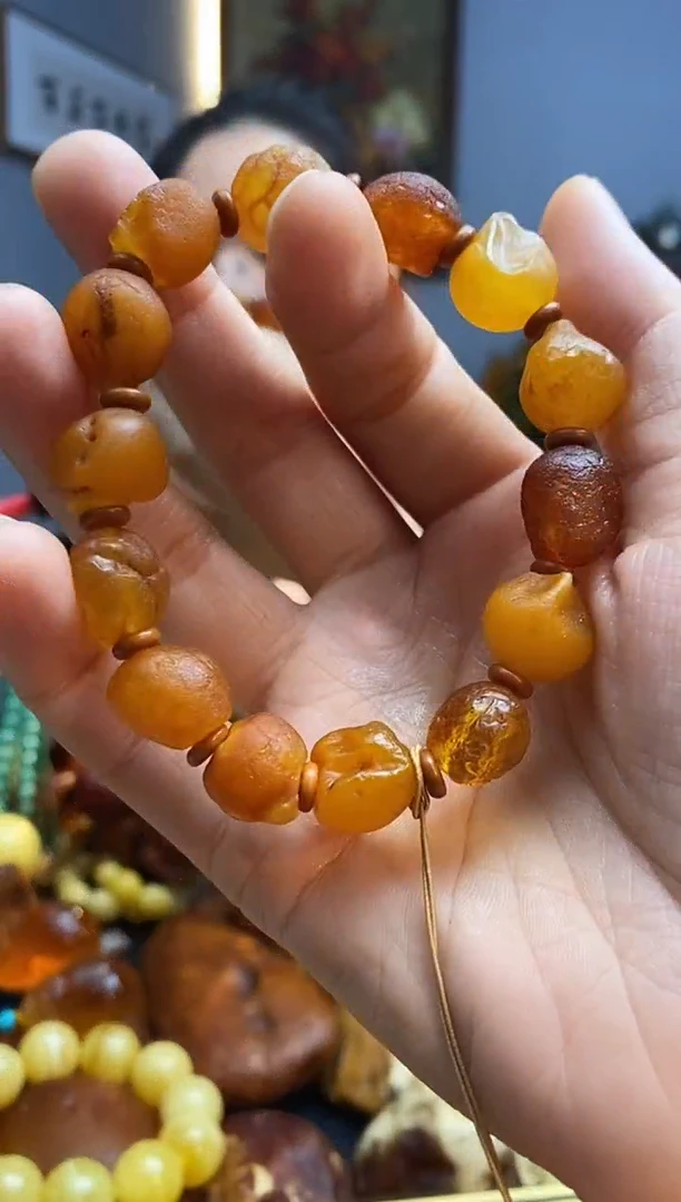手链琥珀未镶嵌手串