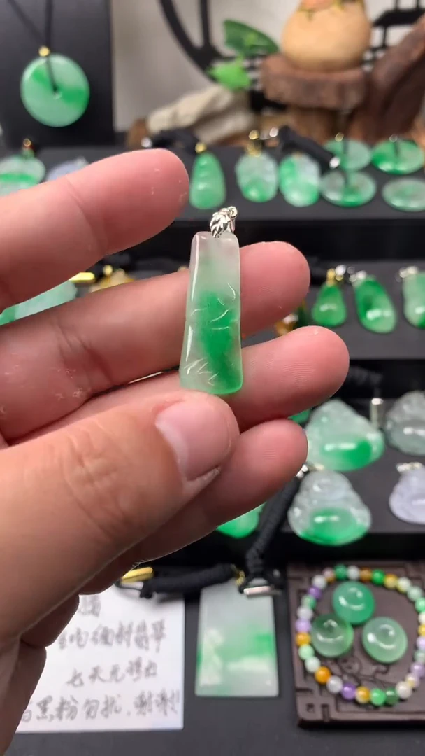 颈饰未镶嵌翡翠所见即所得，一图一物