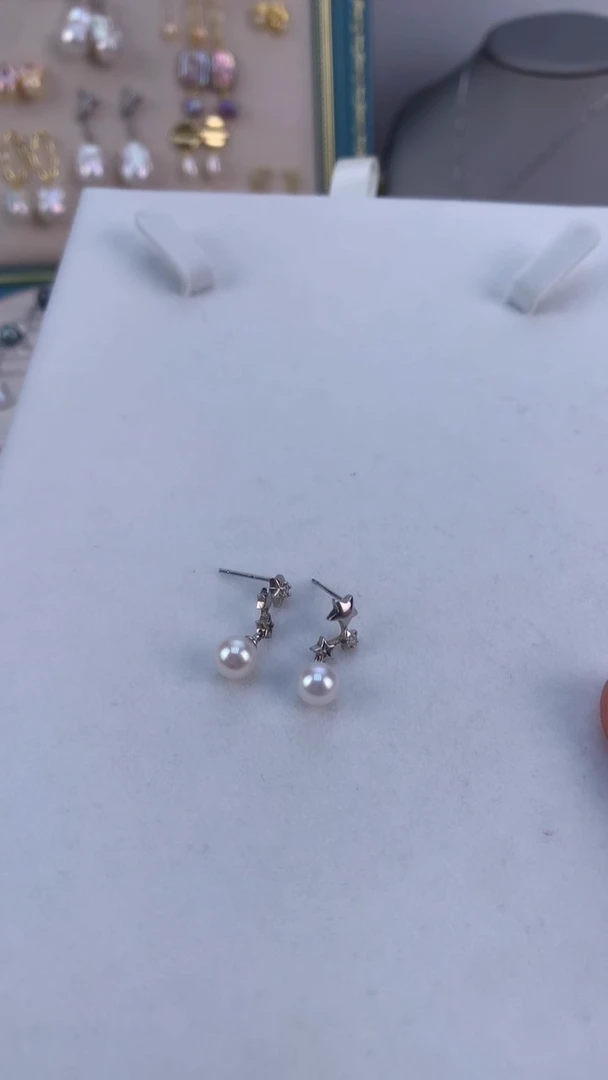 【闪购商品】淡水珍珠耳饰银S925镶嵌一物一拍