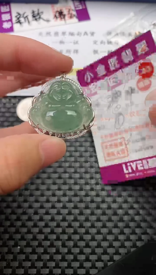 翡翠银S925镶嵌颈饰·