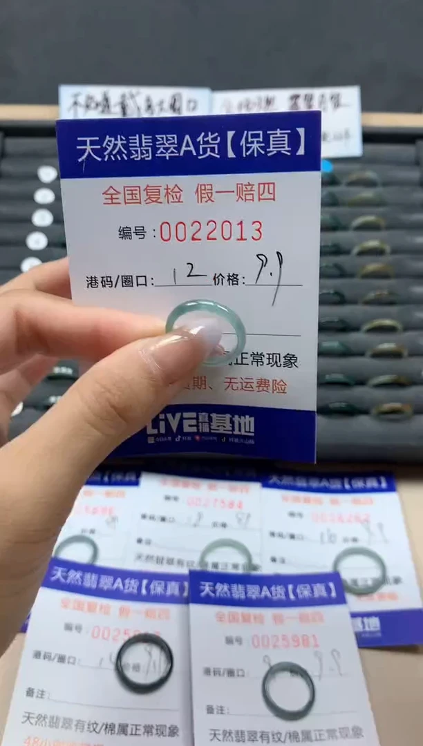 【闪购商品】翡翠戒指未镶嵌天然22013