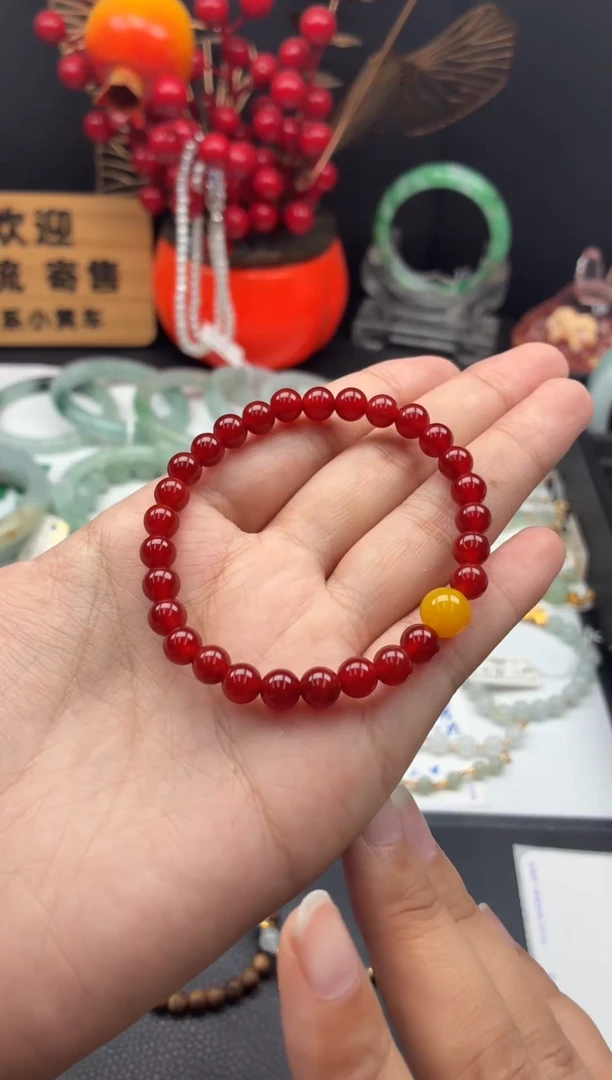 未镶嵌手串玛瑙/玉髓手串