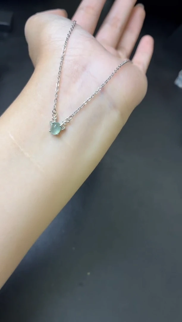 项链银S925镶嵌翡翠吊坠 多样性发一件