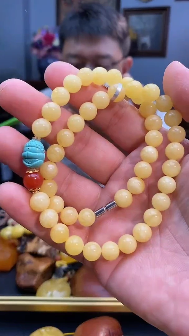 蜜蜡颈饰未镶嵌单圈