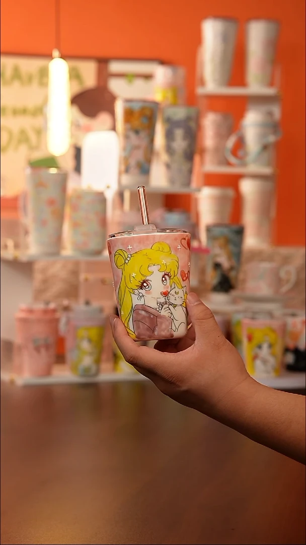 景德镇手工手绘文创陶瓷杯