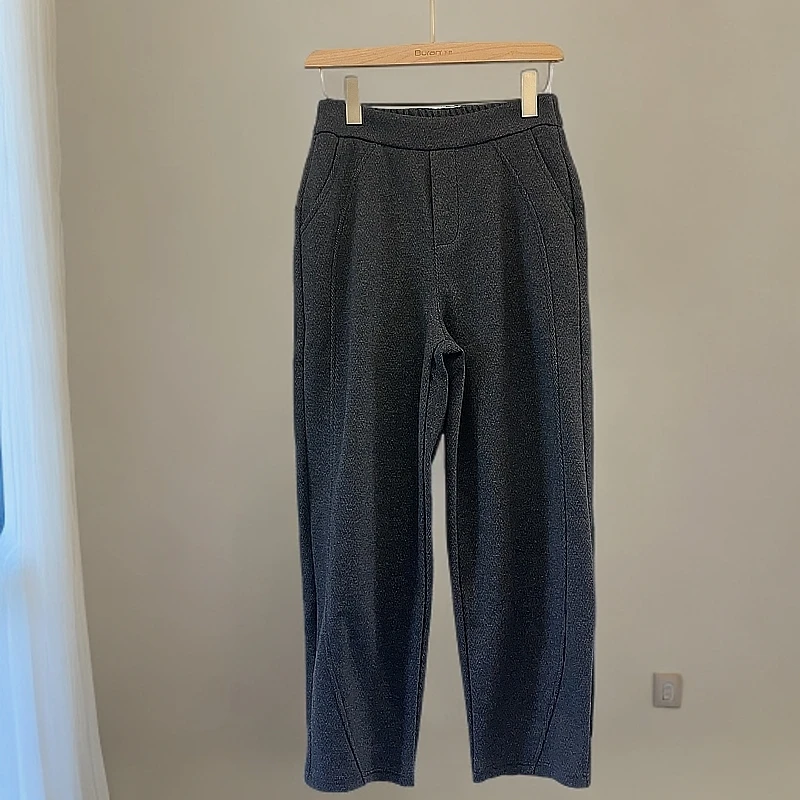 L9947羊毛蚕丝显瘦香蕉裤子