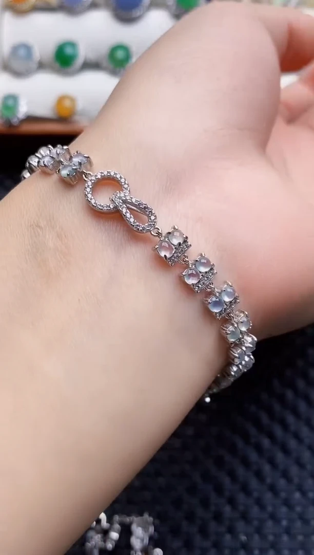 银S925镶嵌戒指翡翠3327