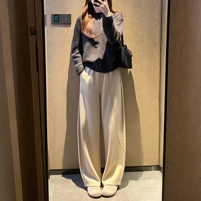 宝丫轻奢  T女式时髦慵懒风宽松显瘦休闲卫裤香蕉裤K945