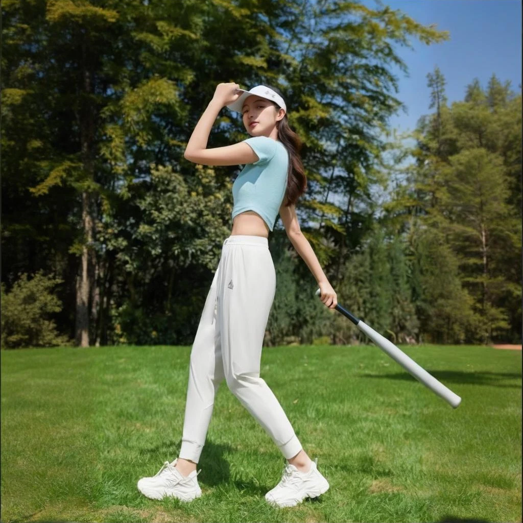 611夏季冰丝速干裤男女同款防晒透气运动休闲裤八防显瘦白色内衬