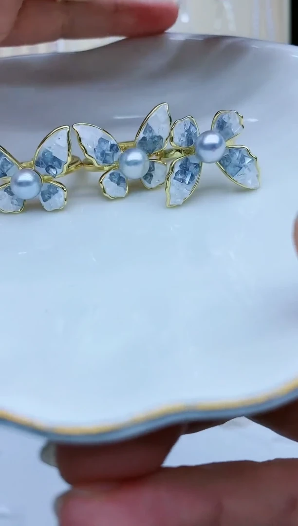 海水珍珠戒指未镶嵌戒指多样性发其一