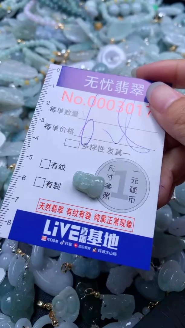 翡翠未镶嵌吊坠(不含链)3017