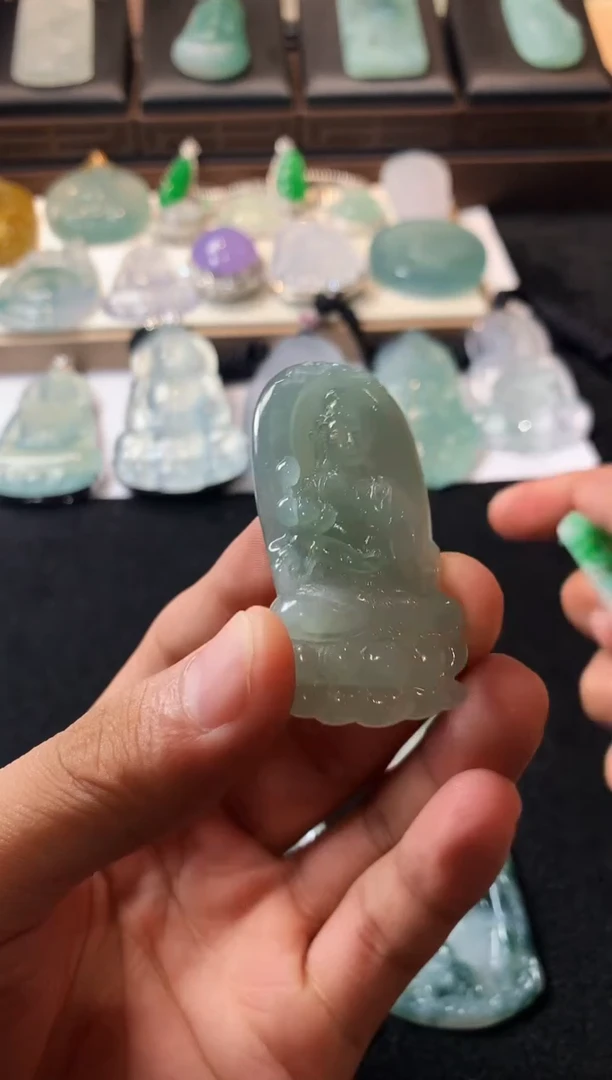 未镶嵌定制翡翠山*堂6960毛货不退不换