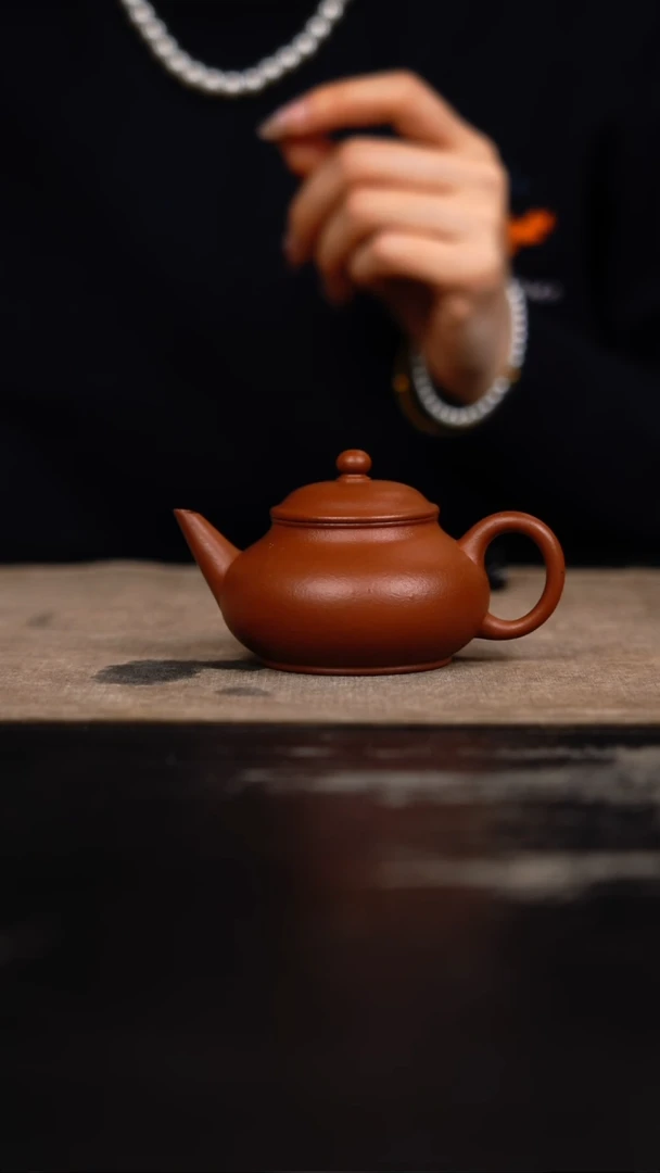 茶壶紫砂老朱泥水平