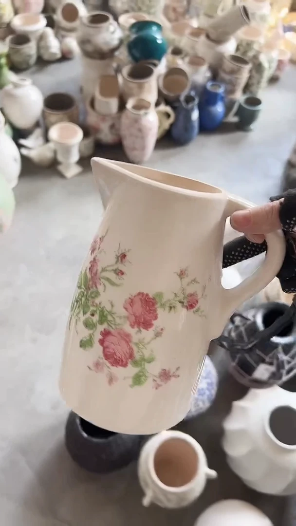 【闪购商品】陶瓷花盆高18.5cm内口8.5cm