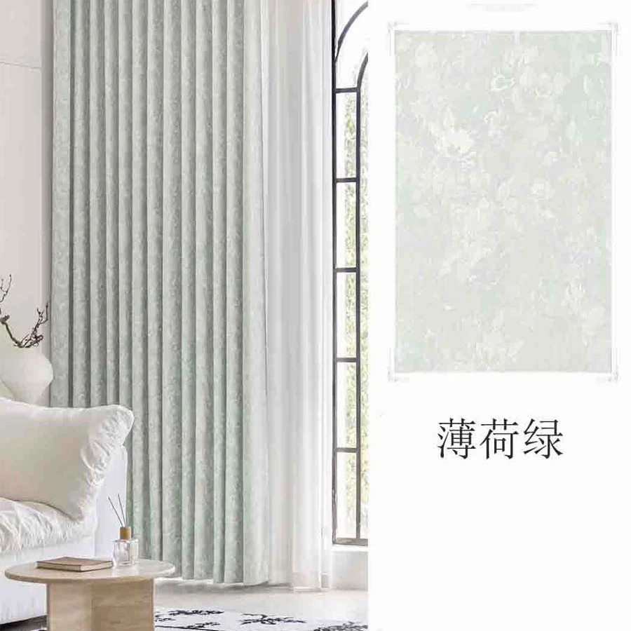 唐顿庄园窗帘全遮光法式雪尼尔复古提花客厅卧室抗菌莫奈花园定制