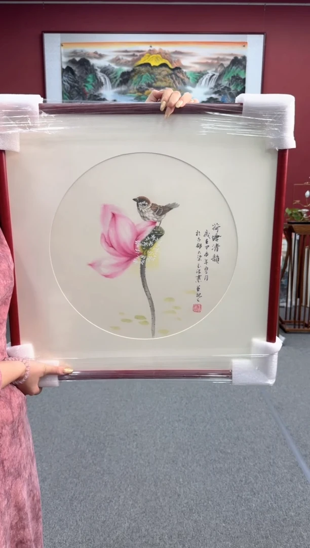 国画手绘斗方 60*60