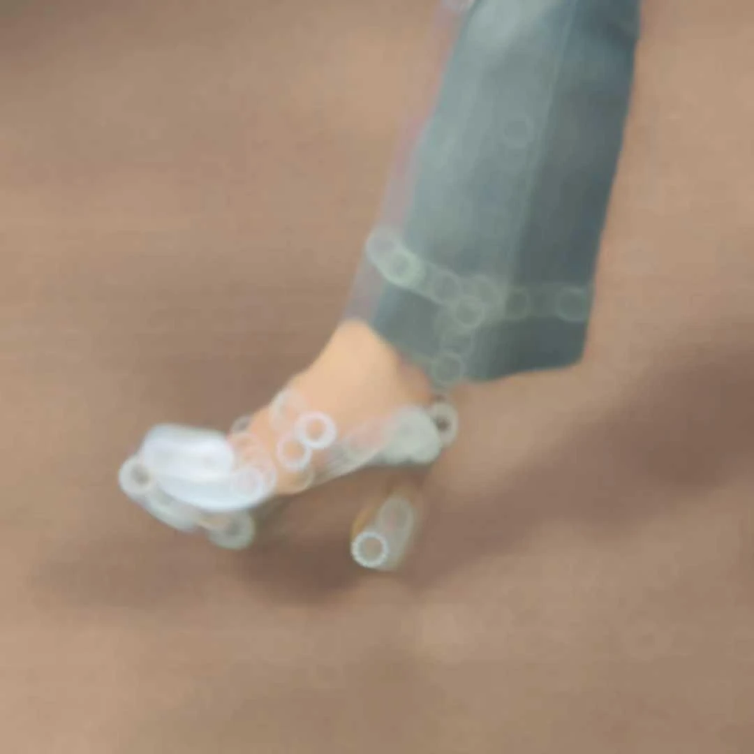 麦乐猫爆款银色高跟单鞋仙女风玛丽珍鞋方头蝴蝶结粗跟单鞋女外穿