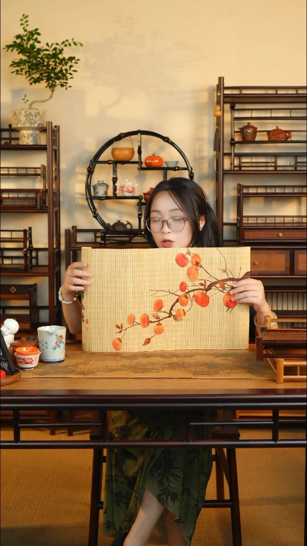 小柿柿如意 精品细竹丝茶席