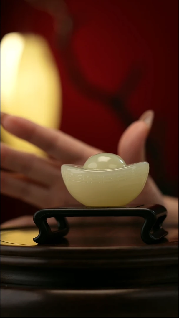 玉【元宝】天然玉石摆件