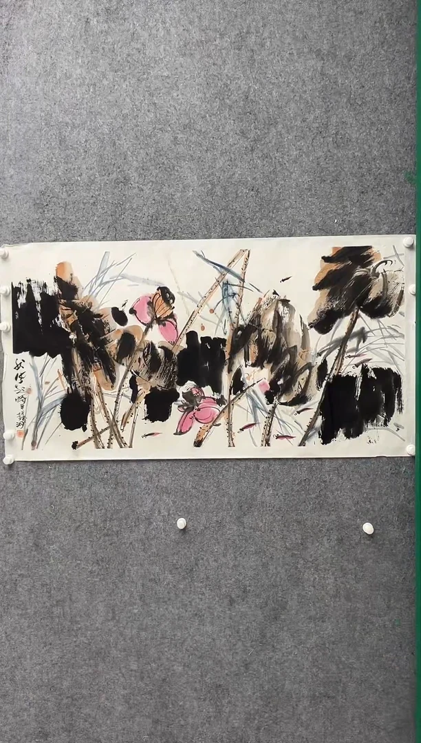 国画李纲-8平尺-国画作品-金