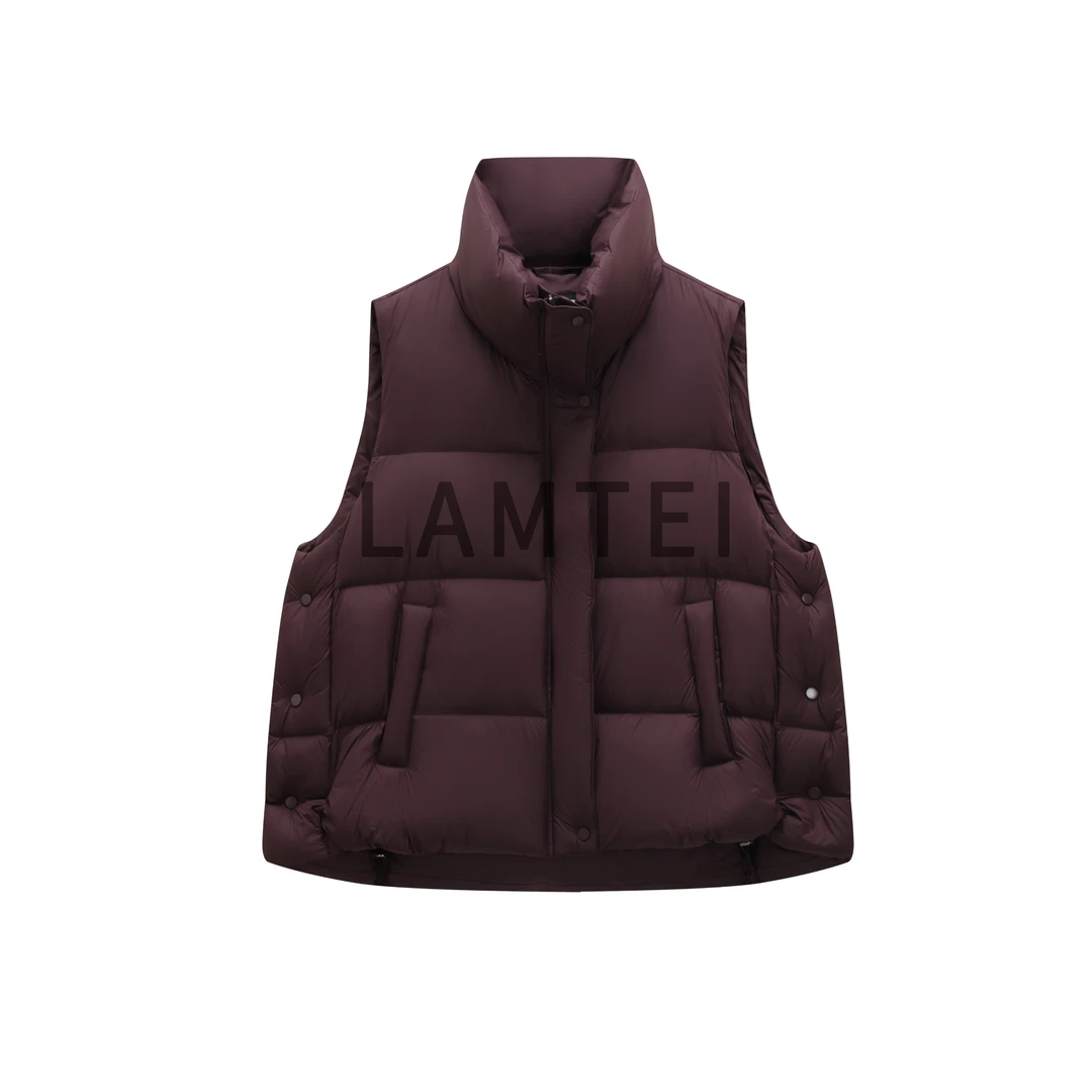 【LAMTEI】 兰地 2025年冬季新款宽松立领云朵泡芙90鹅绒马甲LD919