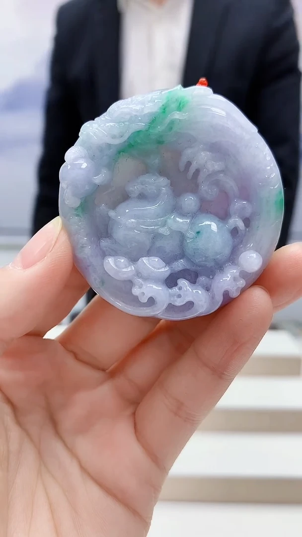 未镶嵌定制翡翠4957lr-毛货挂件43