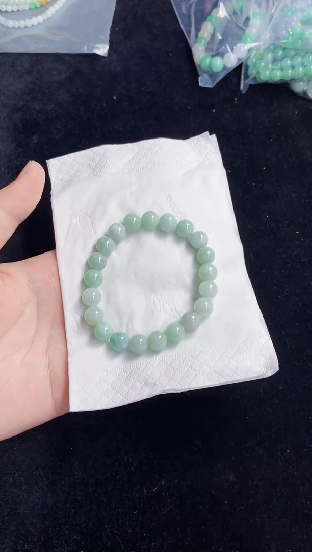 未镶嵌手串翡翠60天然缅甸翡翠A货一物一证