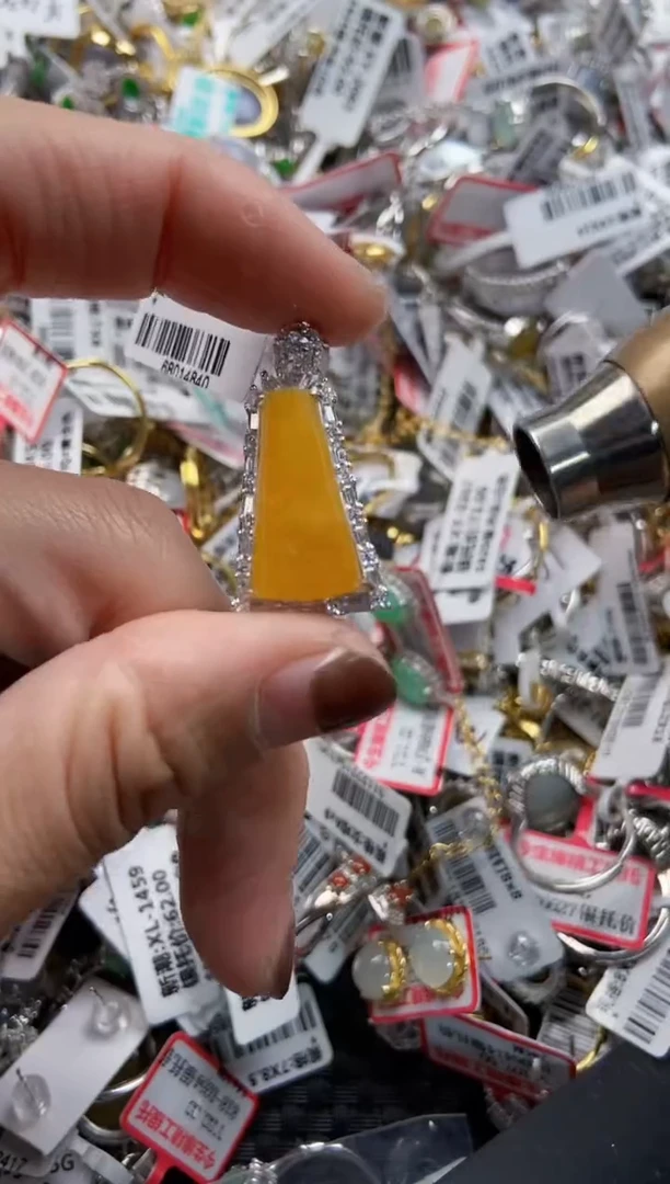 银S925镶嵌戒指翡翠腼****人222-------5