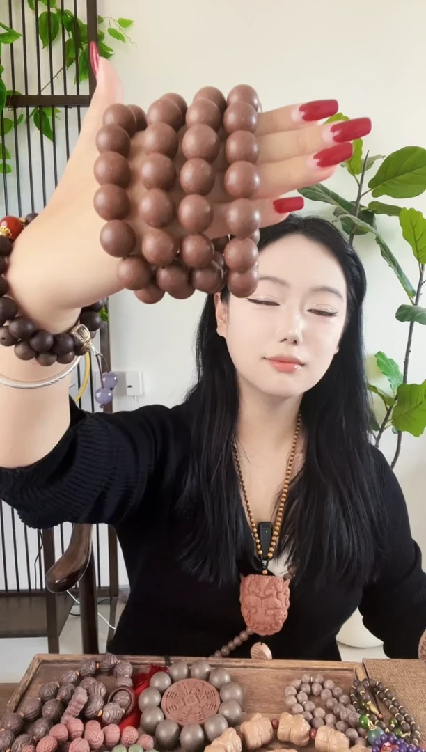泥塑【桂花木犀手串】古法合香