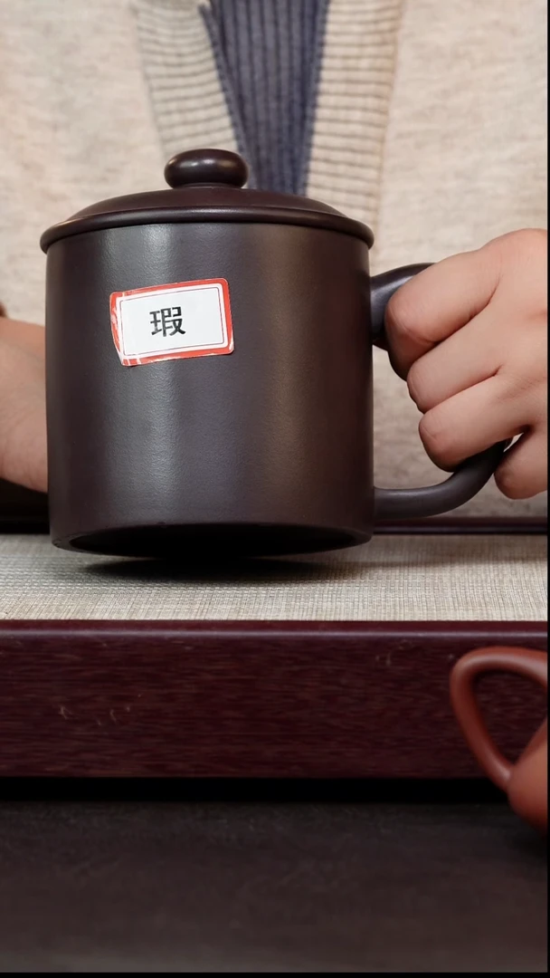 茶杯紫砂微瑕鱼乐杯