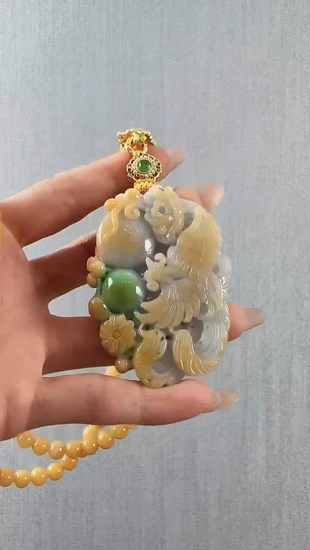 颈饰未镶嵌翡翠凤凰