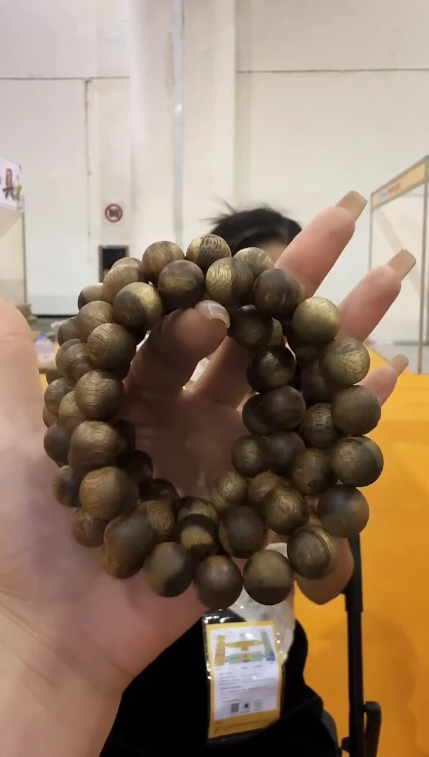 沉香手串1209白棋圆珠单圈多样性发一