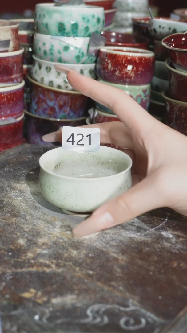 摆件精品窑变钧瓷茶器