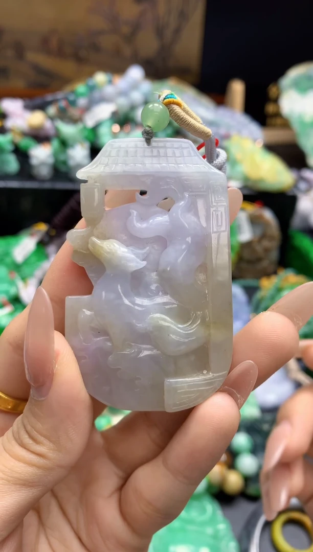 颈饰未镶嵌翡翠天然A货翡翠