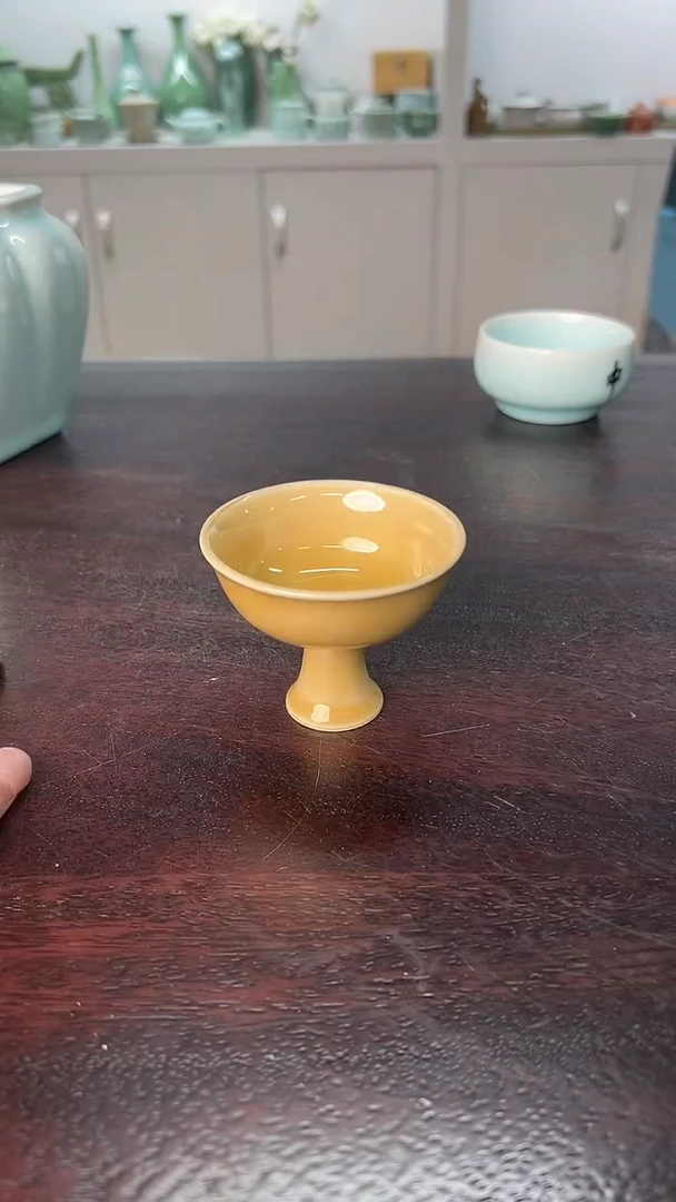 龙泉云间青瓷小米茶器  单杯