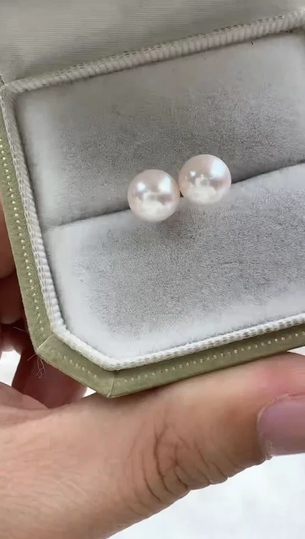 【闪购商品】海水珍珠耳饰18K金镶嵌清货