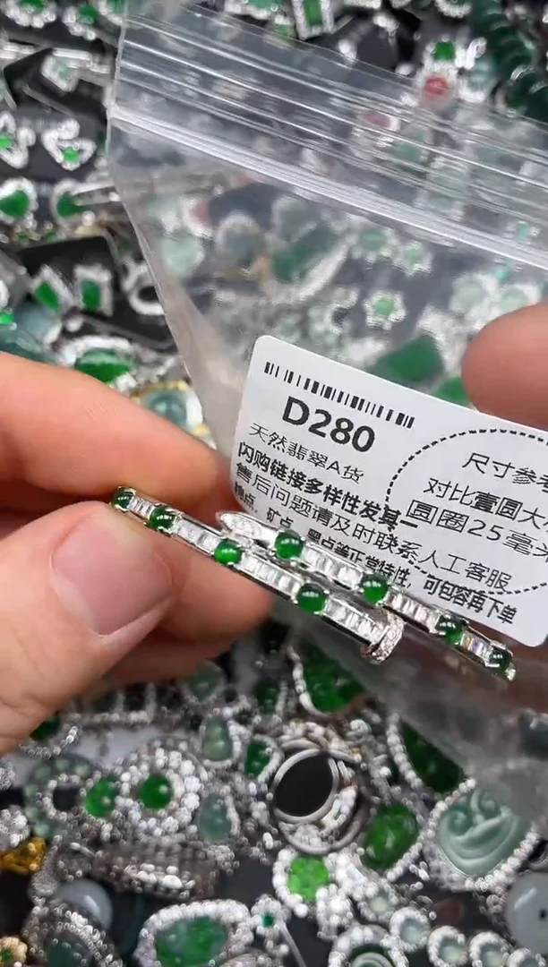 颈饰未镶嵌翡翠D280手镯
