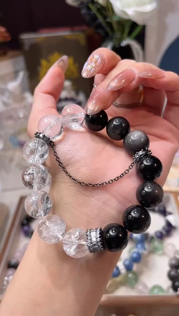 【闪购商品】水晶手链未镶嵌多样性发货发其一颜色微差