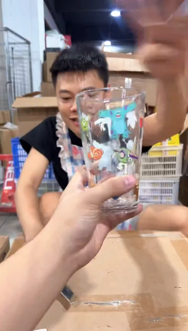 瓷片皮克斯合集玻璃水杯